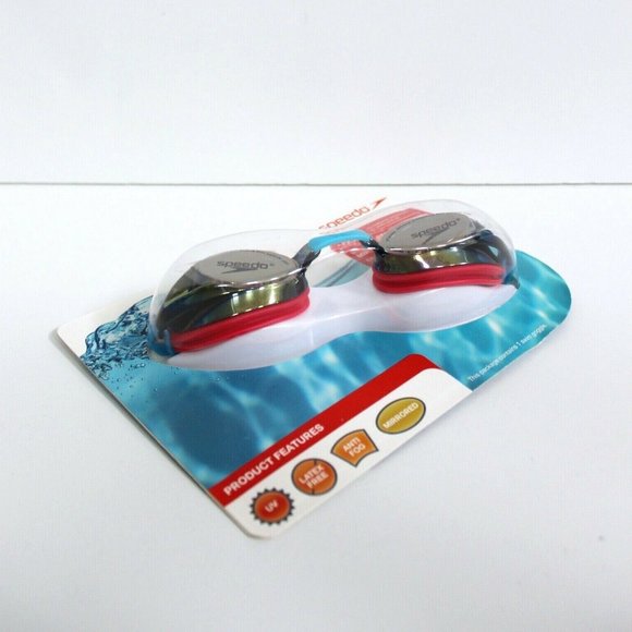 Speedo Adult Record Breaker Mirrored Swim Goggle - Picture 2 of 3